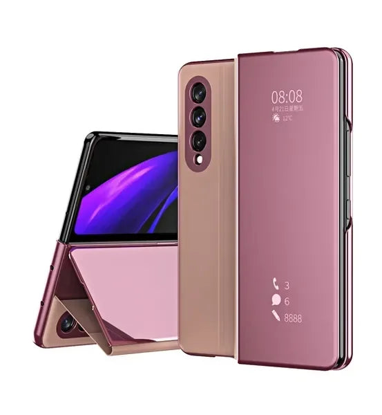 Mirror Flip Case for Samsung Galaxy S25 S24 Ultra S23 FE S22 S20 S21 Plus Back Cover for Galaxy S10 Plus S10e 5G Case