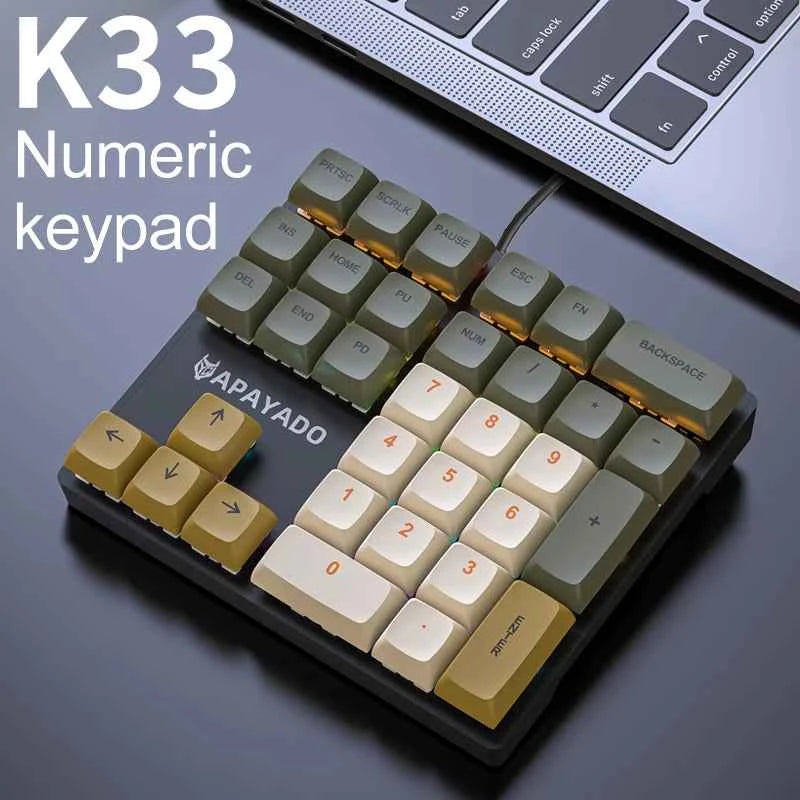 APAYADO STORNED K33 Mini Numeric Mechanical Keyboard