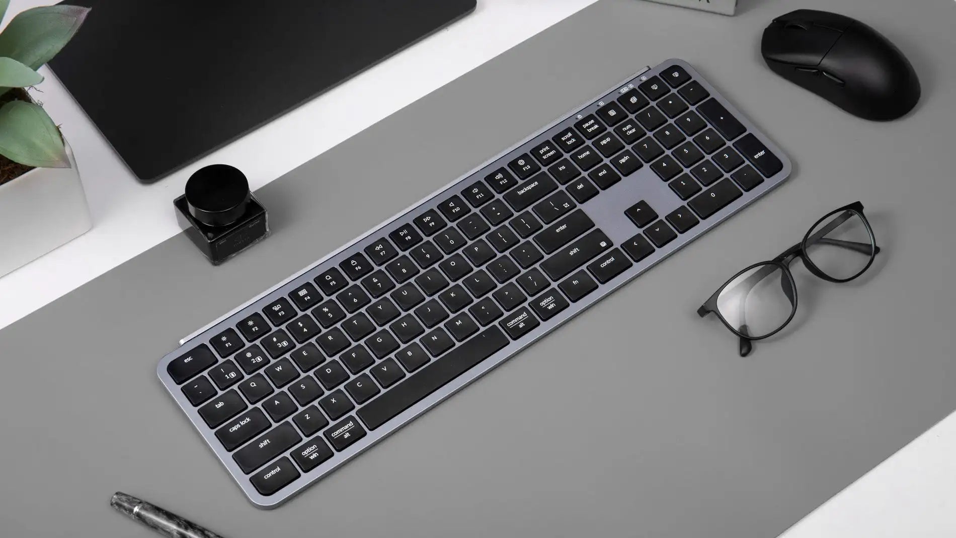 Keychron B6 Pro ZMK Ultra-Slim Wireless Keyboard Full Size Portable Lightweight 2.4GHz & Bluetooth Connections