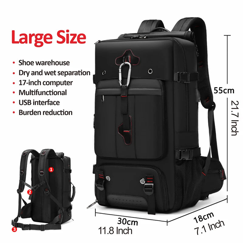 SWISS MILITARY Men's Travel Backpack Multifunctional Waterproof Laptop Bag Outdoors Climbing Luggage Bag Sport Backpack Mochila