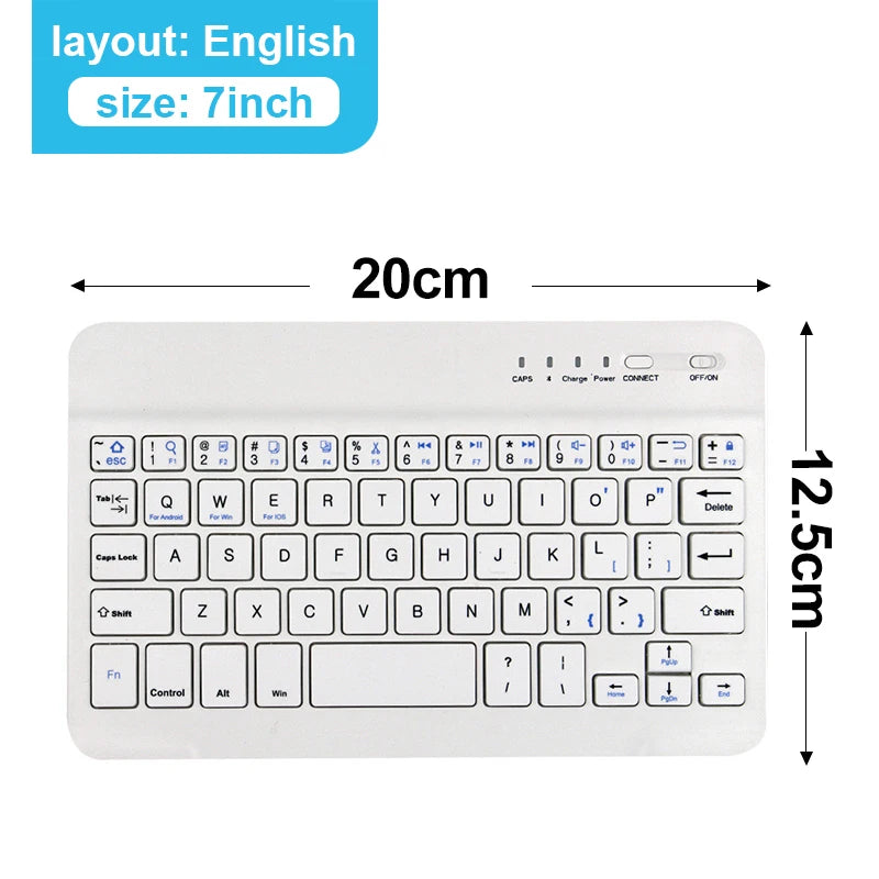 EMTRA Bluetooth Wireless Keyboard Mouse For Samsung Xiaomi Huawei Tablet For iPad Air Mini 5 Pro Spanish Korean Russian Keyboard