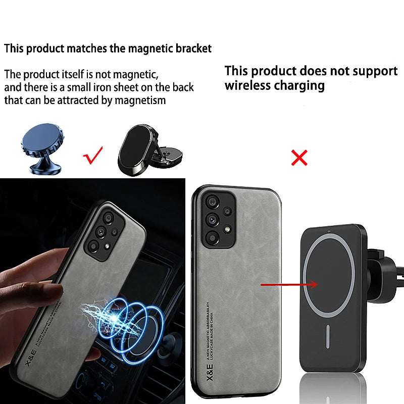 Luxury Magnetic Leather Case For iPhone 16 15 14 13 12 11 Pro Max Mini Plus XR XS X SE 15Pro Shockproof TPU Silicone Back 2026