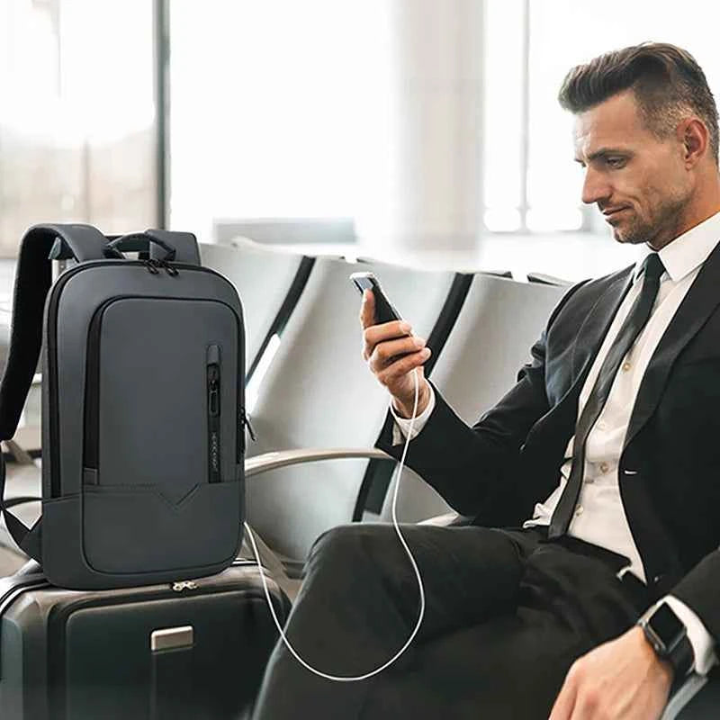 Heroic Knight Laptop Work Backpack Slim Men Waterproof Multifunctional 15.6