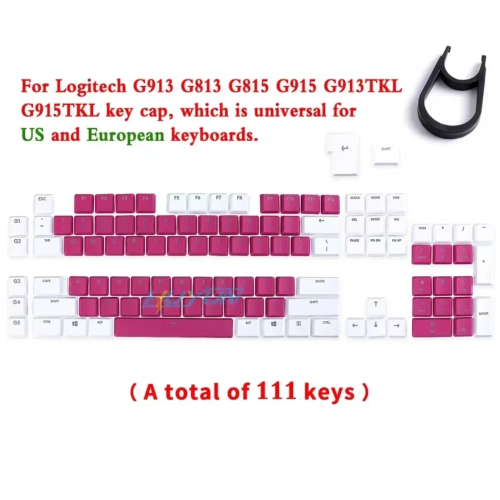For Logitech G915\G913\G815\G813\TKL87 Gaming Mechanical Keyboard Keycaps Non-slip Textured Replacement Cap