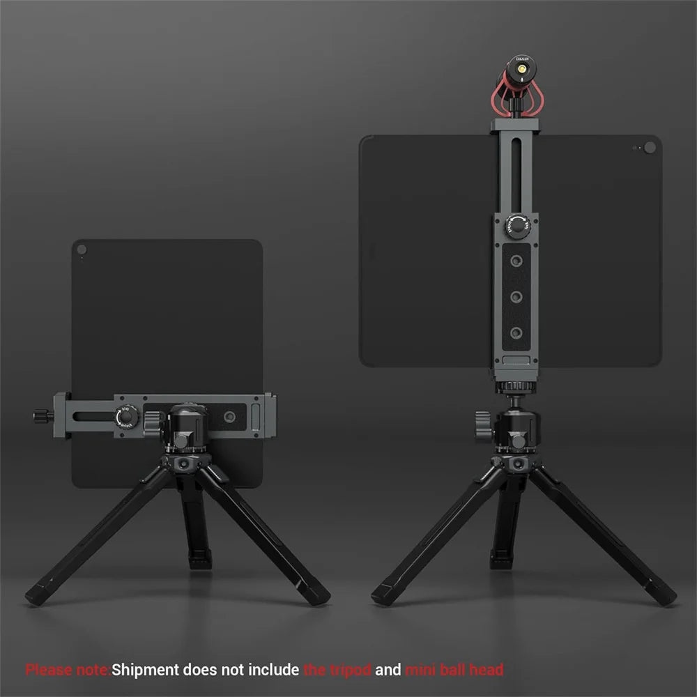 LEAPLIGHT Universal Aluminum Tablet Phone Stand Holder Clip Tripod Adjustable Bracket for Phones Ipro Tablets Tablet Holder