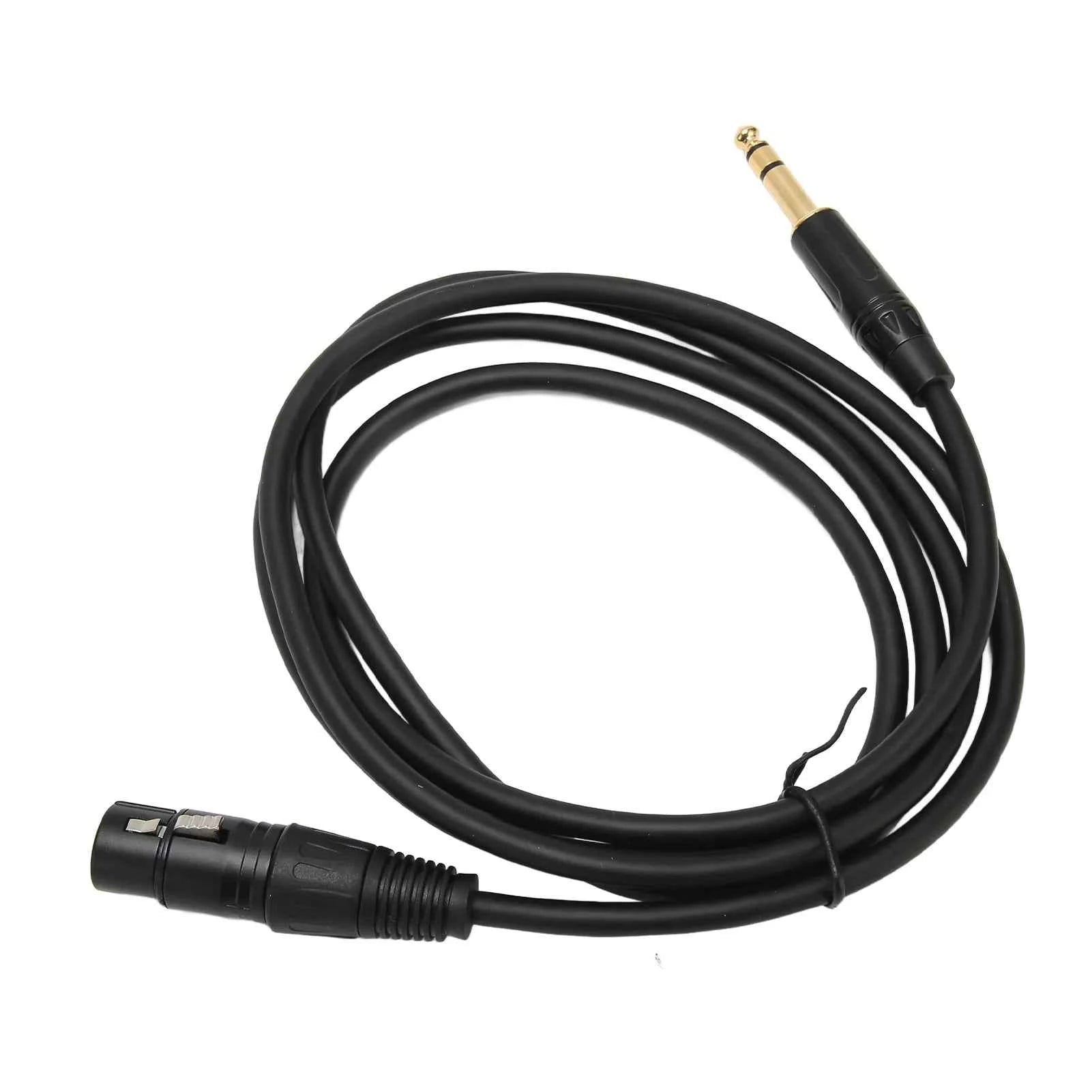 XLR Female To 1/4 Inch TRS Cable Low Latency XLR 3pin Female Cable Balanced Interconnect for 48V Phantom Power for Microphone