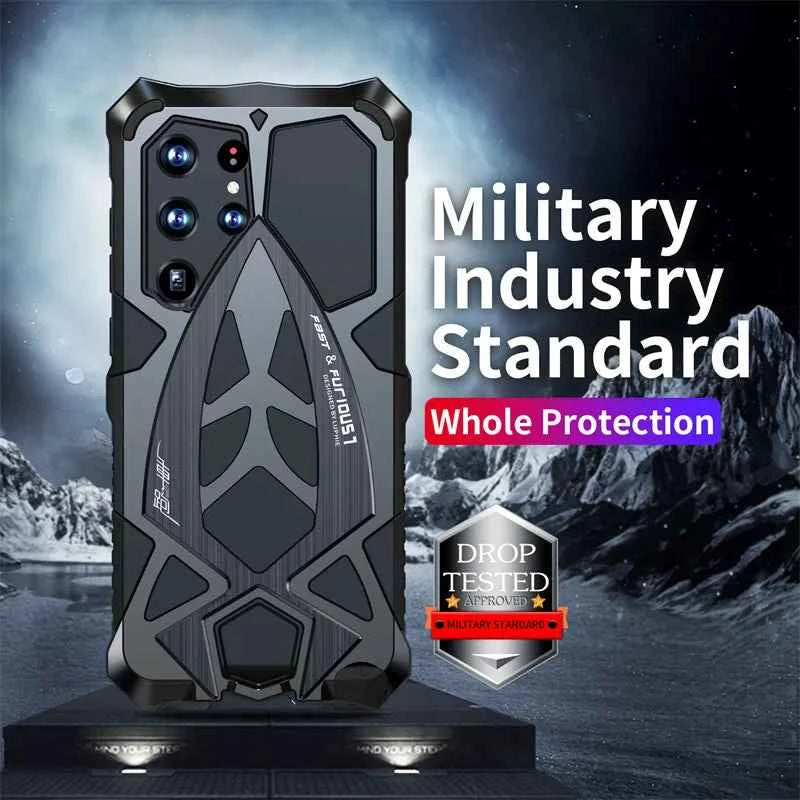 Armor Military Shockproof Rubber Full Rugged Cover For Samsung Galaxy S23 S25 Ultra Original Metal Case S22 S24 Ultra S25 Shell