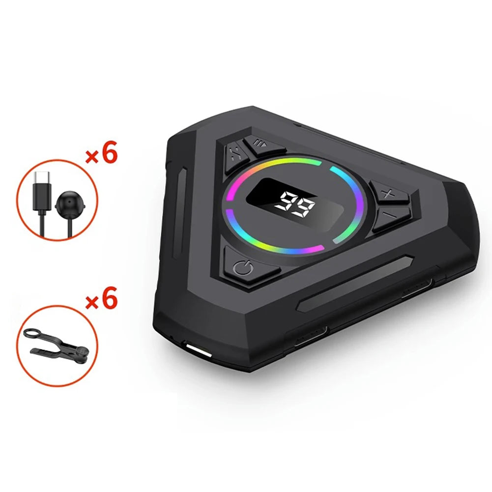 Automatic Clicker Tapper with Adjustable Speed – Silent Auto Click Device with Digital Display & RGB Light for Gaming, Shopping & Live Streaming