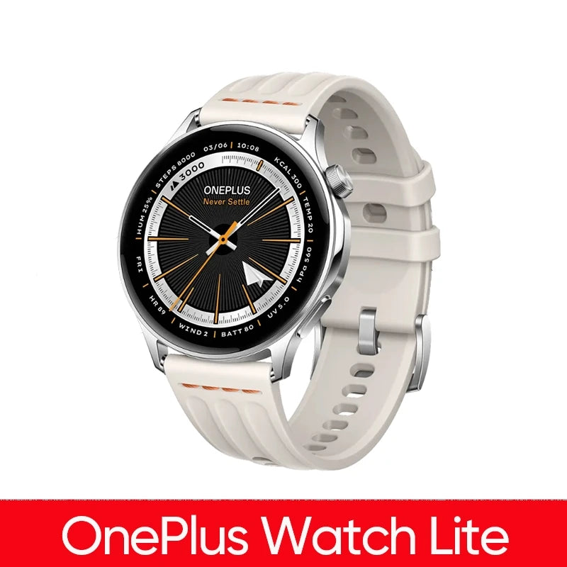World Premiere OnePlus Watch Lite Smart Watch Global Version Up to 10 Days of Battery Life Dual Band GPS 1.46'' AMOLED Display