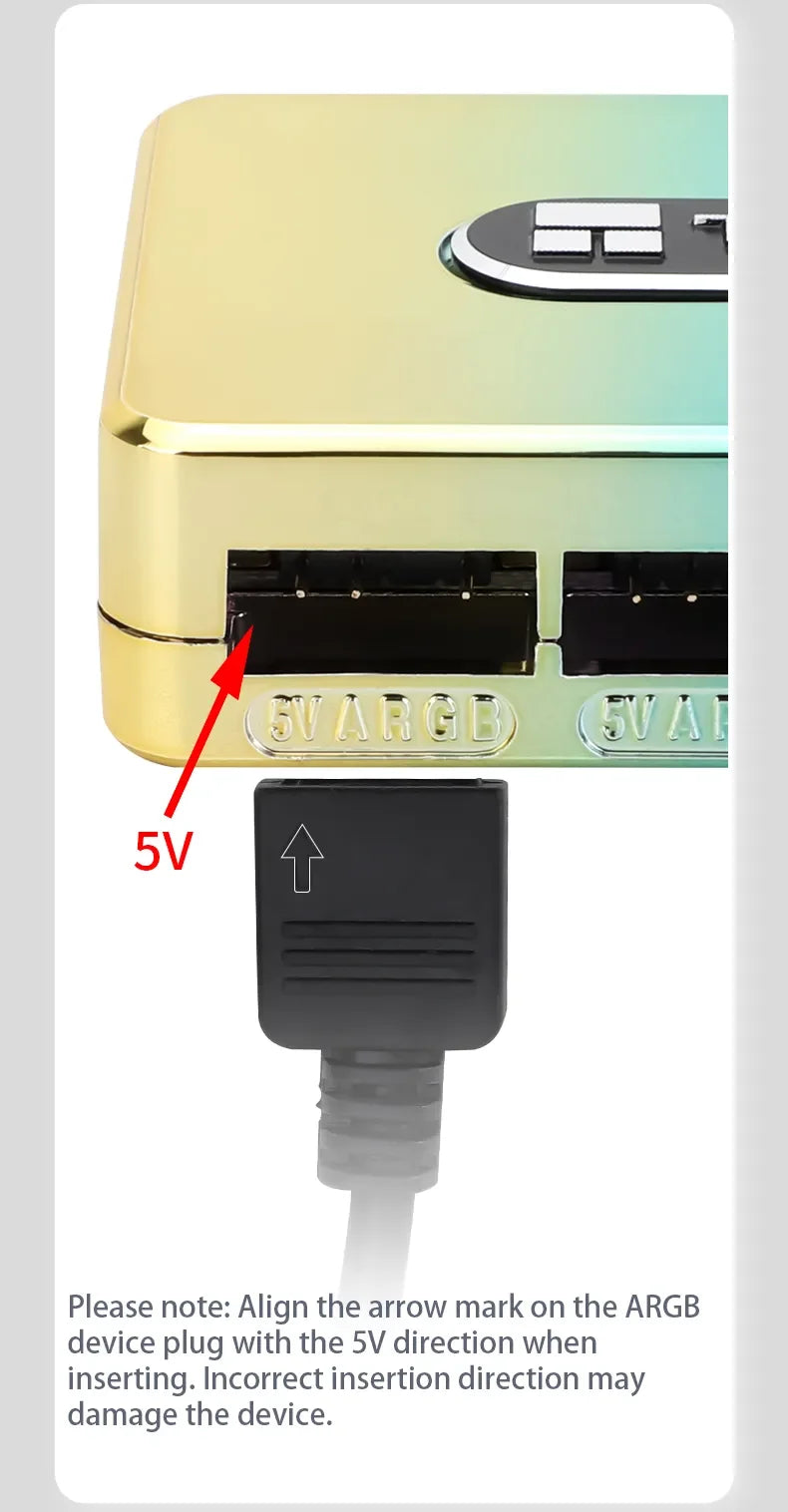 Thermalright TL-ARGB HUB Controller REV.A 10 port ARGB Lighting Hub SATA powered ARGB signal sync