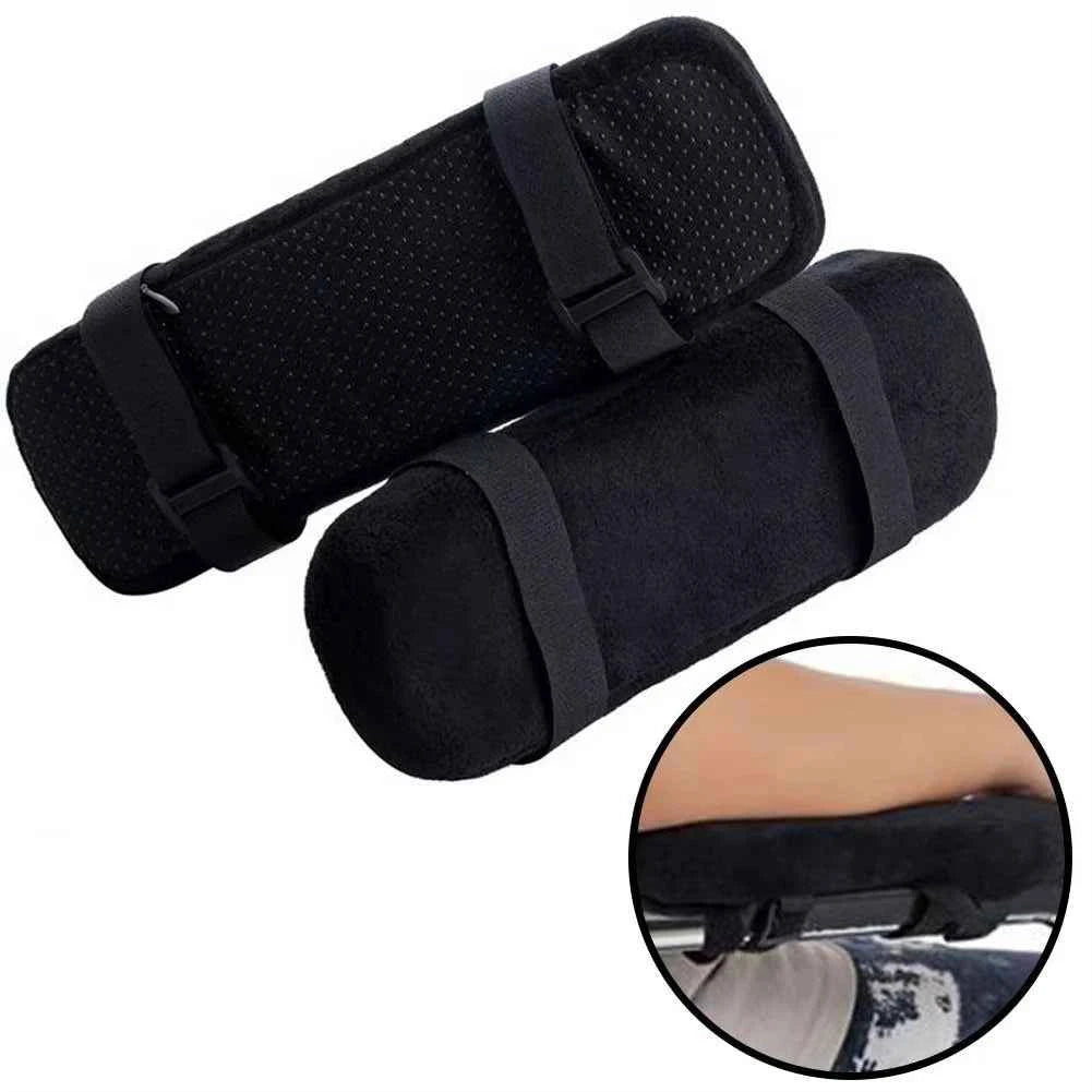 2 Pcs Office Chair Arm Pads,Soft PU Sponge Arm Rest for Desk Chair Gaming Chair,Arm Rest Cover Elbow Support,Removable Cleaning