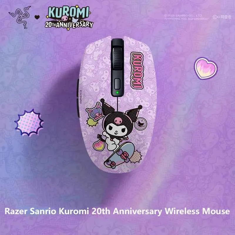 Razer Sanrio Kuromi 20th Anniversary Wireless Mouse Dark Night Sweetheart Edition Dual Wireless Mice 18K DPI Optical Sensor