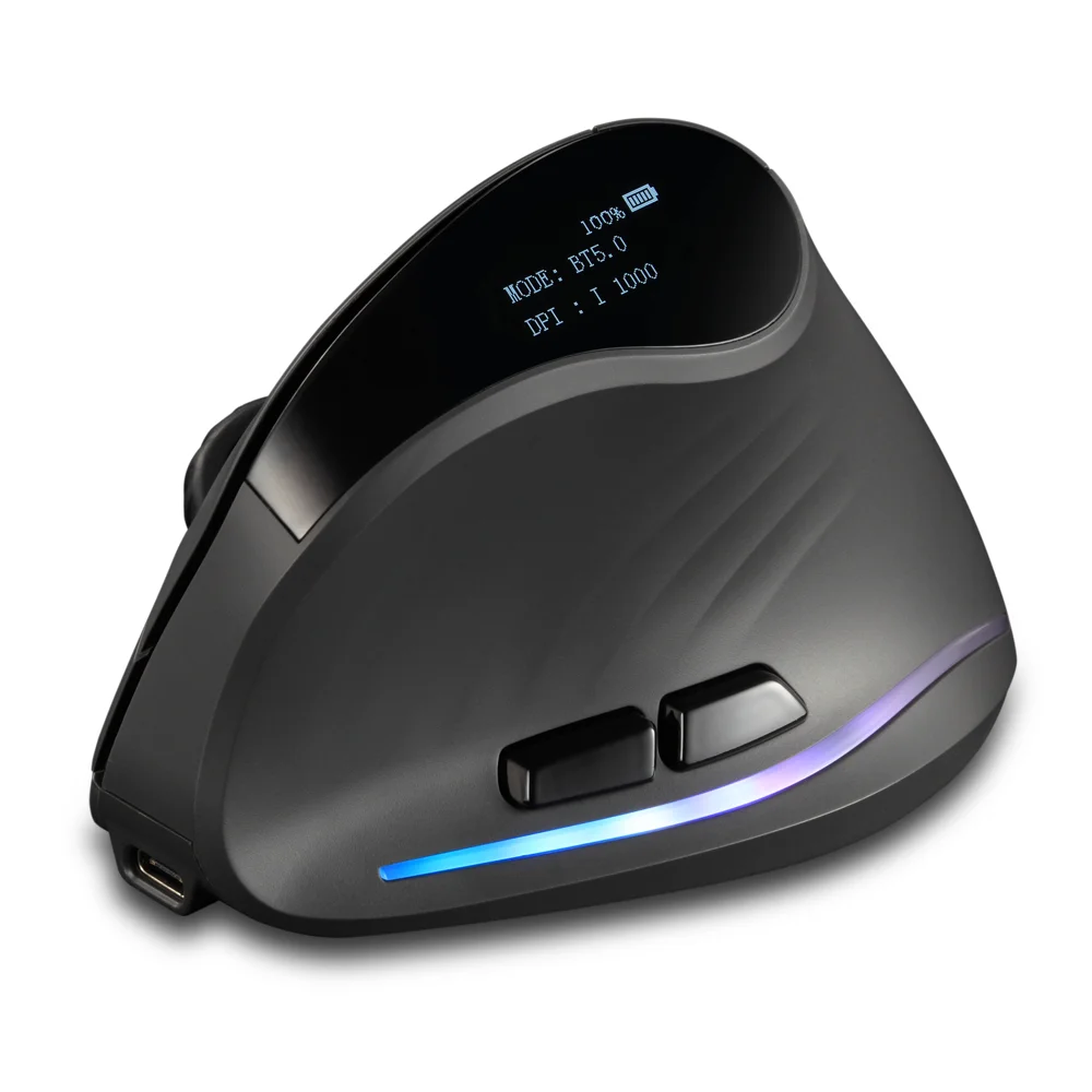 Lefon 2.4G Ergonomic Wireless Mouse Rechargeable Vertical Mouse Gaming Mice for PC Laptop MacOS Office F35C/F35B/F35 Model 버티컬 마