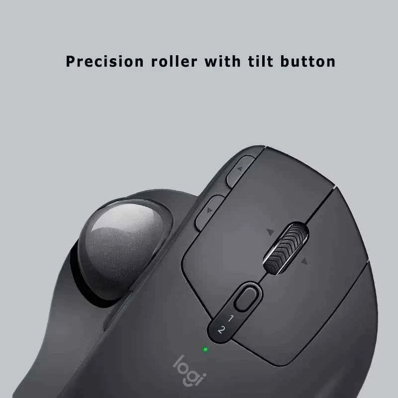 Mouse Logitech MX ERGO S Ergonomic Mouse Trackball Mouse Wireless Bluetooth Quick Charging with Unifying Receiver Office work