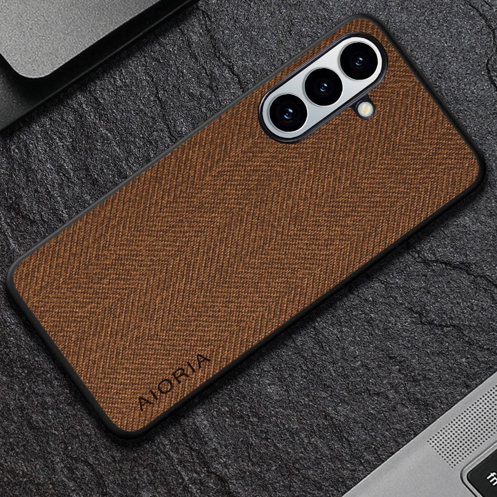 Case for Samsung Galaxy S26 coque Luxury textile Leather soft phone cover funda for samsung galaxy s26 case capa