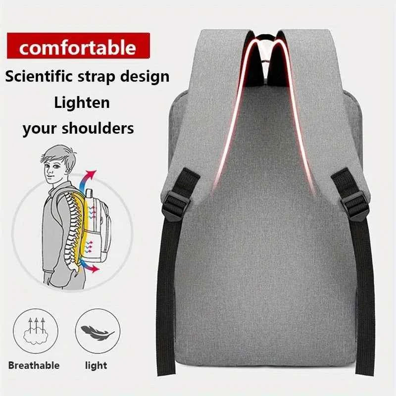 Man Travel Backpack Laptop Backpack with Charging Port Oxford Cloth Backpack Casual Daypacks Large Capacity Backpack