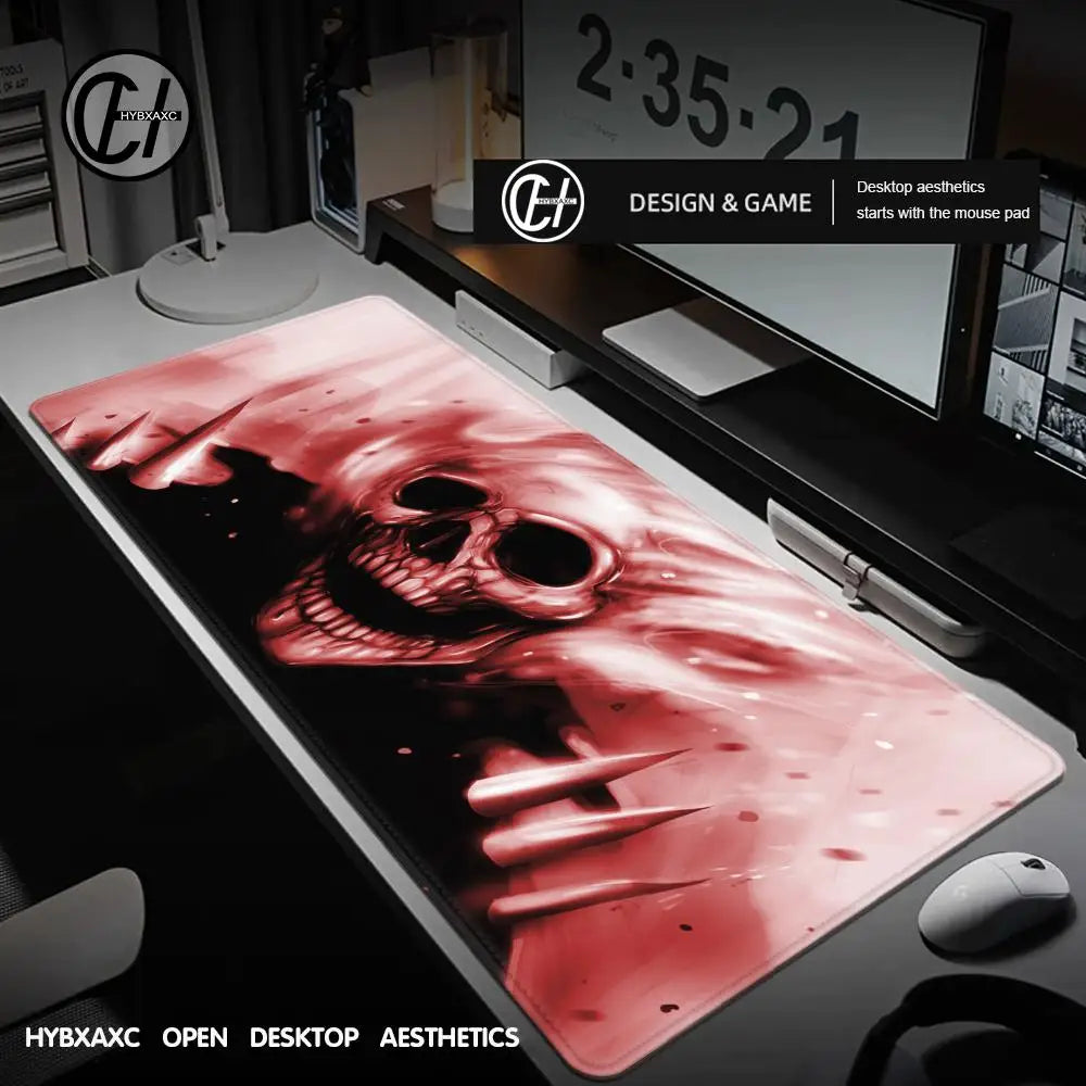 1 pc Red Skeleton skull Gaming Mouse Pad Large Computer Mousepad PC Gamer Mause Mat Laptop Office Mausepad Keyboard Mat Desk Pad