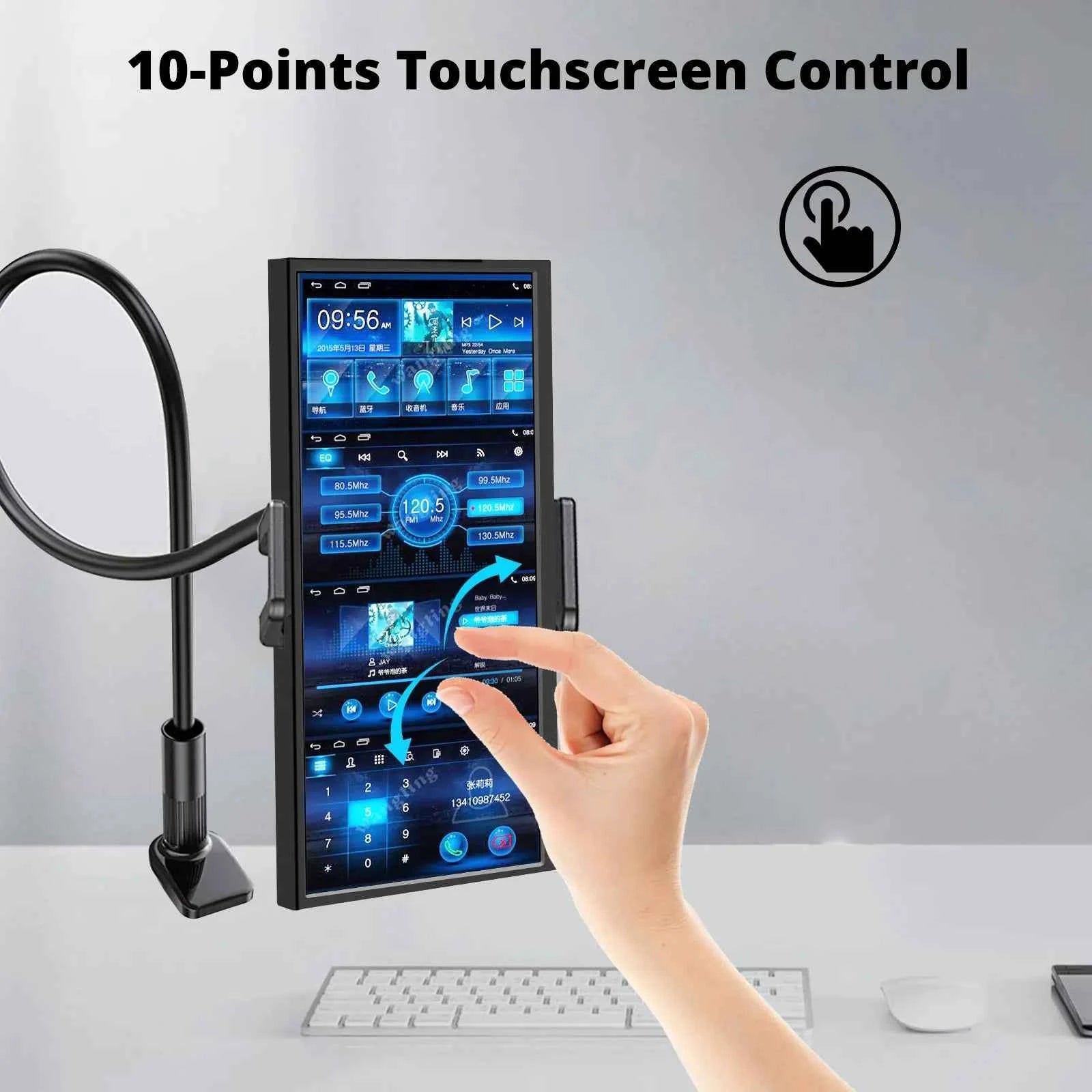 12.3/14.5-Inch Ultra-Wide Touchscreen Monitor – 1920×720 FHD IPS, Type-C, 60Hz, 8-Bit Color Depth