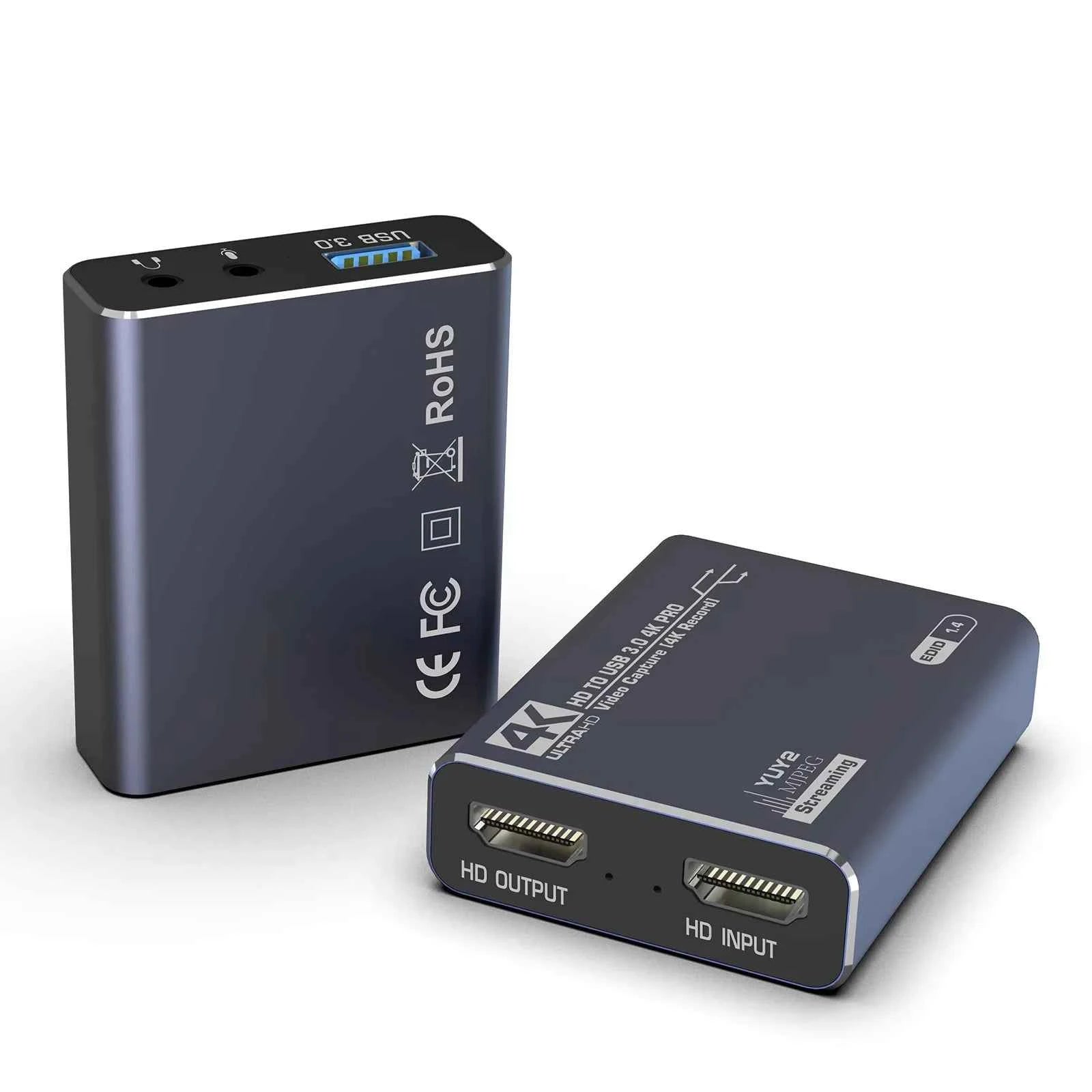 USB 3.0 Capture Card 4K HDMI-compatible Loop-Out 1080P@60Hz Audio Video Game Capture Card for PS5/4 Laptop PC Live Streaming OBS