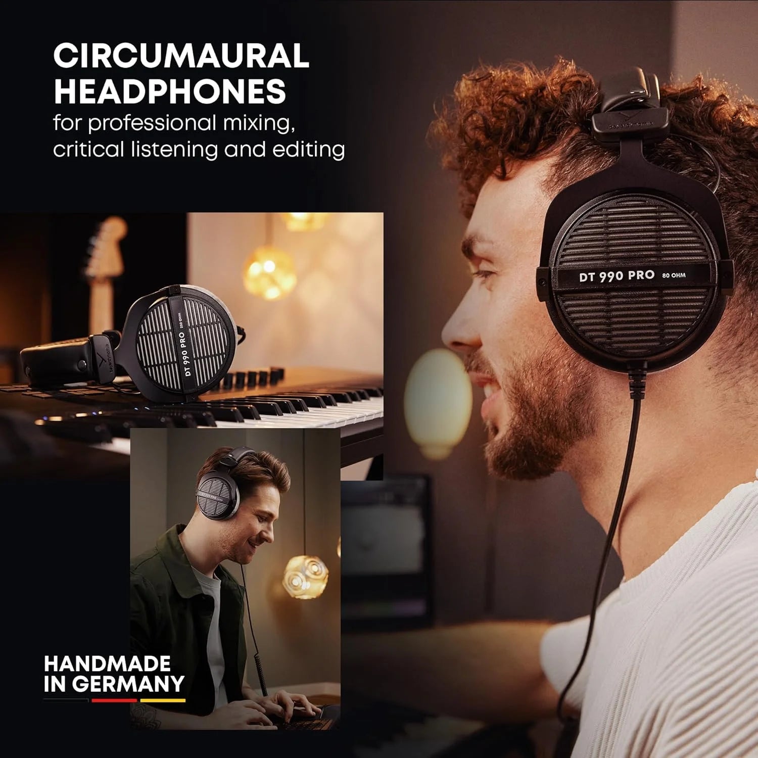 Beyerdynamic DT 990 Pro Open Back Headphone Premium HiFi Audio Comfort Wired Headset for Studio Mixing Gaming Daily DT990 Pro
