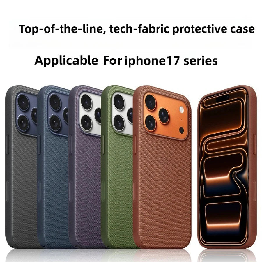 High Quality Original Technology Woven Case For IPhone 17 16 15 14 13 12 Pro Max 11 Official For Magsafe Magnetic Protect Cover