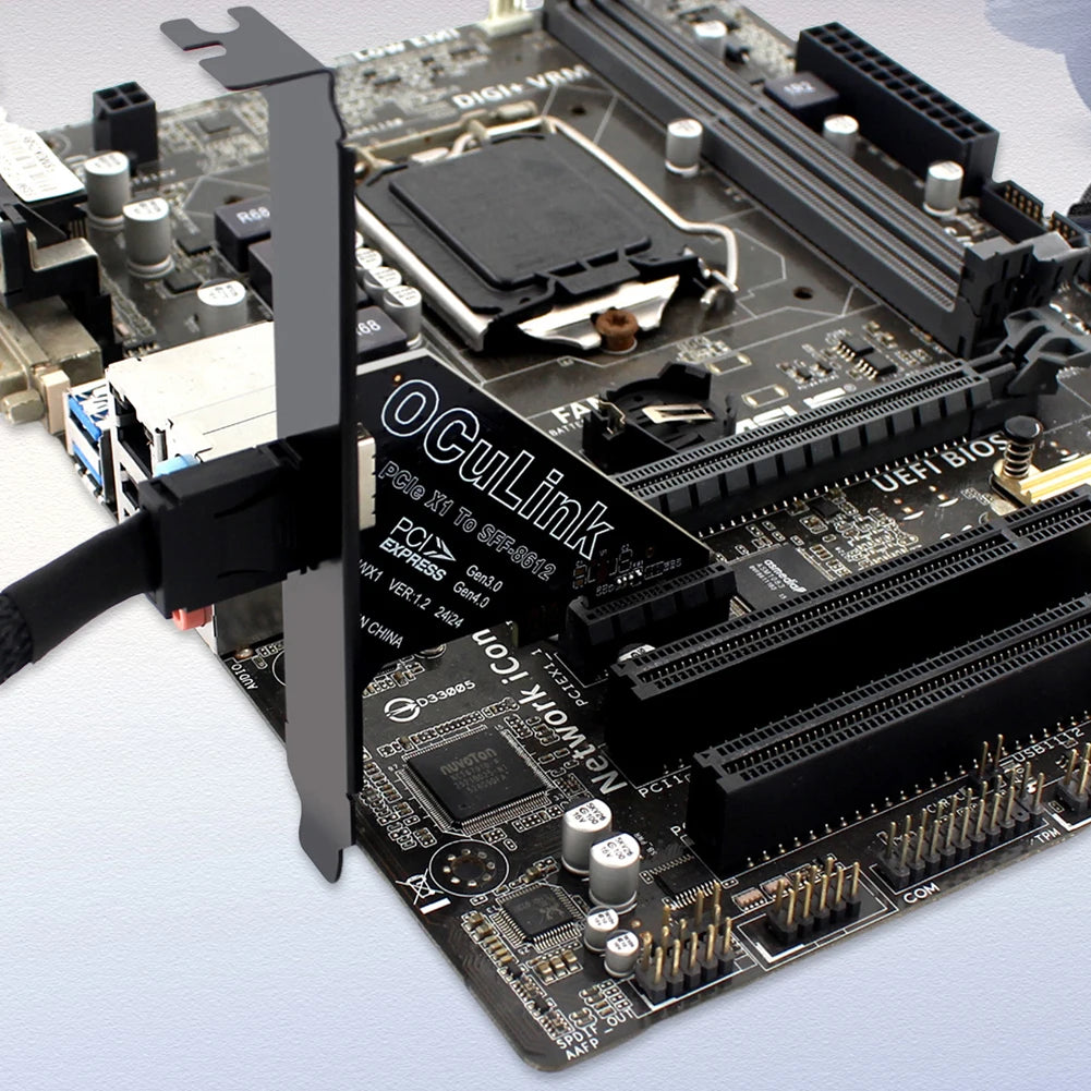 PCIe to SFF-8611/8612 Oculink Adapter Card