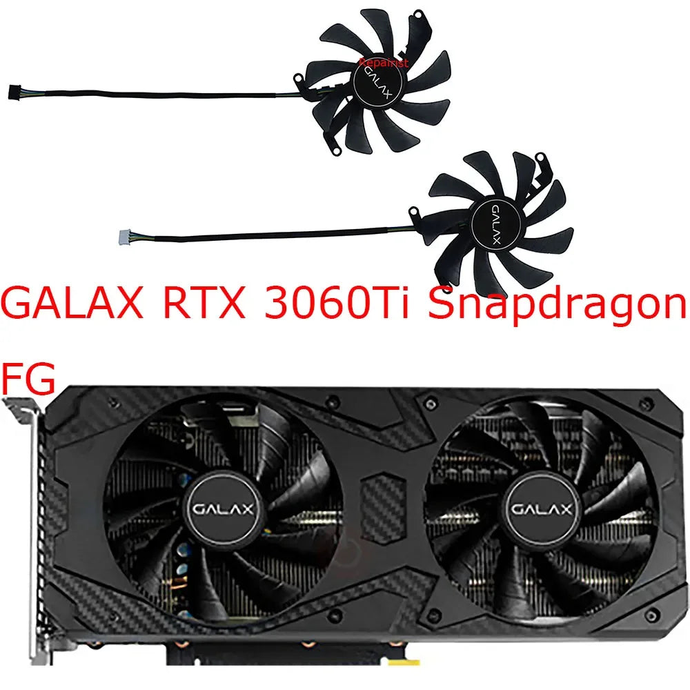 Video Card Fan,Graphics Cooler,2Pcs/Set,T129215SU,FY09015M12LPA,For GALAX RTX 3060 Ti Snapdragon FG,For GALAX RTX3050 Snapdragon
