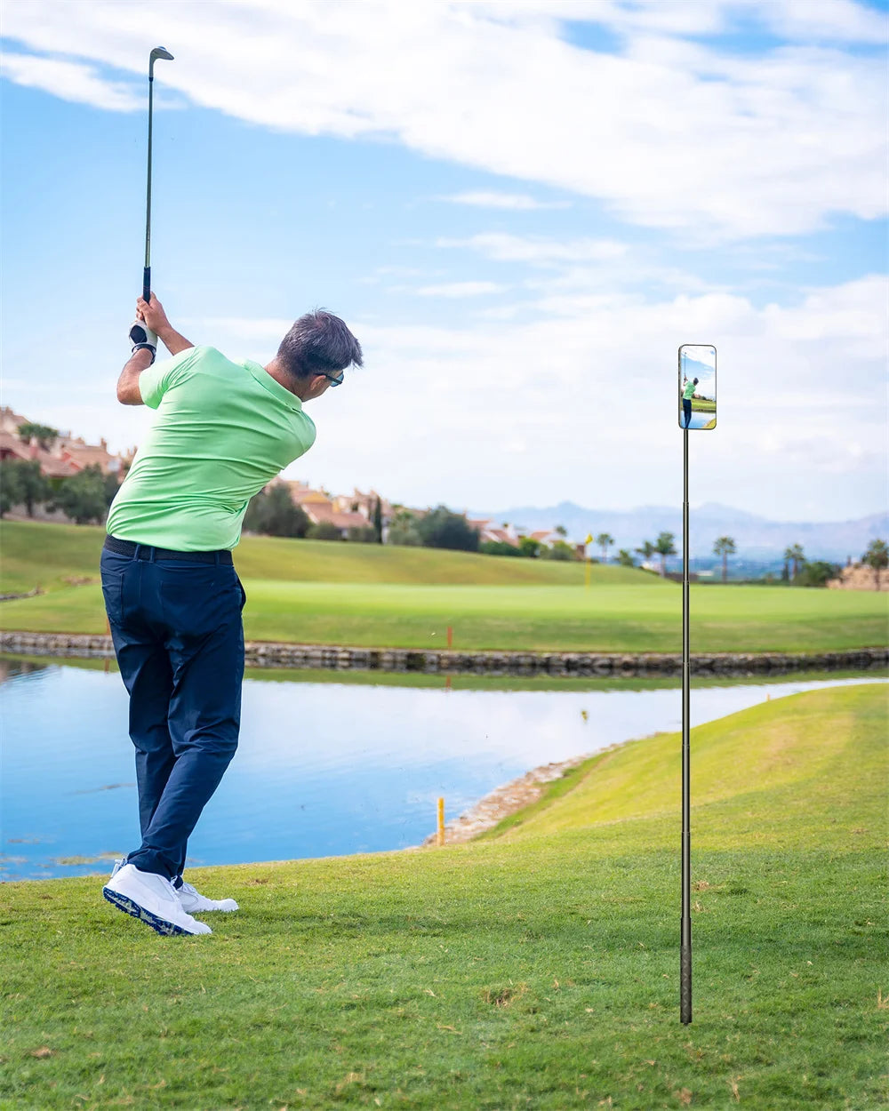 Golf BallHead Mobile Phone Magnetic Stand Outdoor Swing Fishing Insertion Photography Selfie Stick Hand Tools for Magsafe iPhone