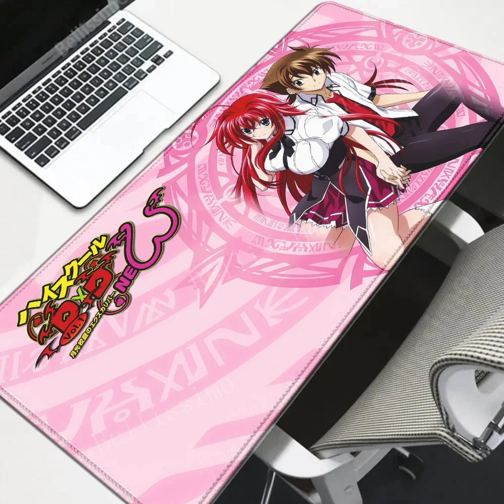 High School DxD Animation Computer Table Decoration mousepad Speed Big mouse pad Large Setup Gaming Accessories Keyboard deskmat