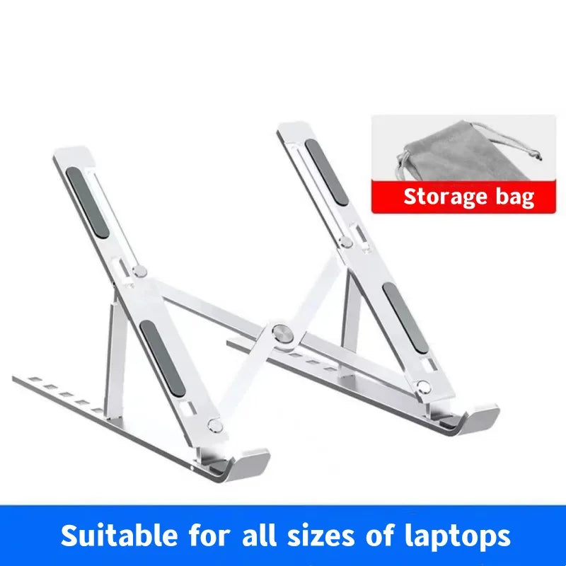 Portable Laptop Stand Aluminum Notebook Support Computer Bracket MacBook Air Pro Holder Accessories Foldable Lap Top Base For Pc - WinSupport Tech