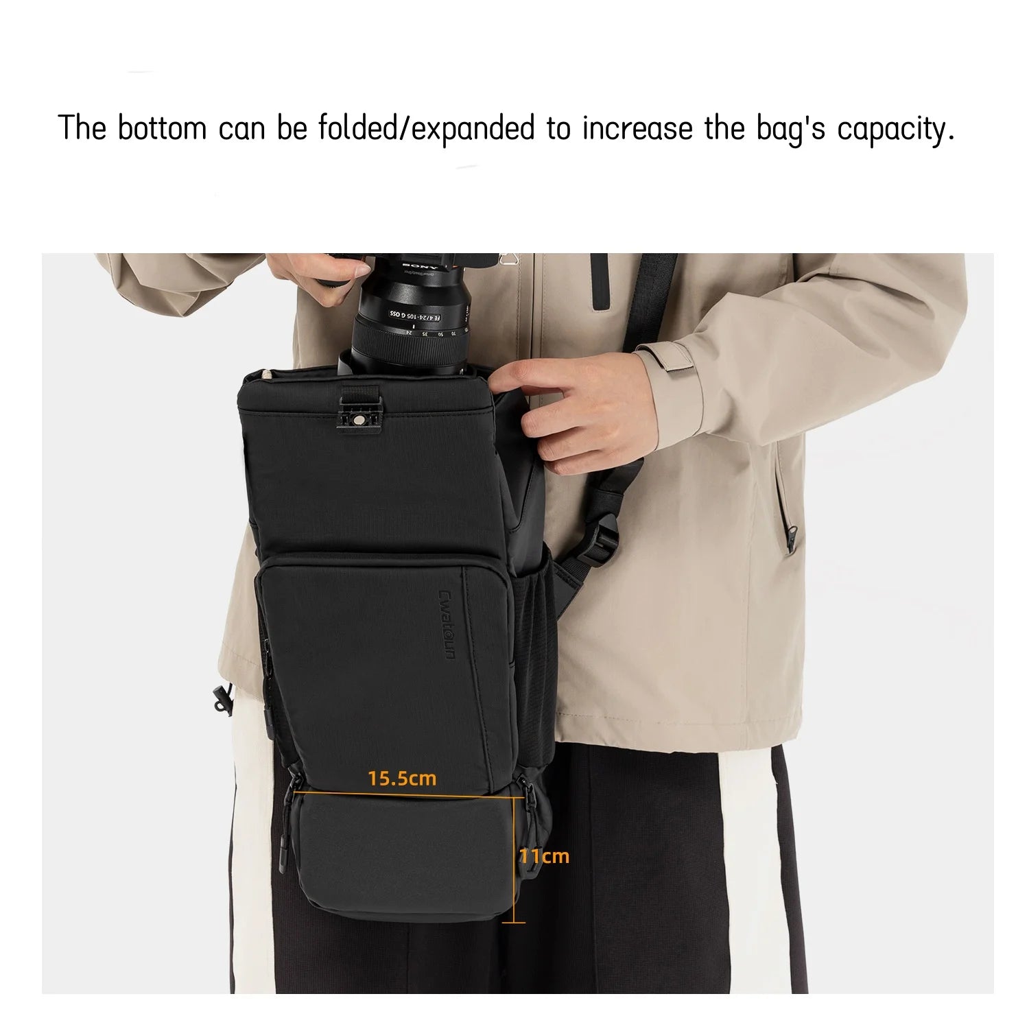 Waterproof Camera Chest Pack Sling Bag – DSLR/SLR/Mirrorless Camera Waist & Shoulder Bag for Photography Travel & Outdoor Use