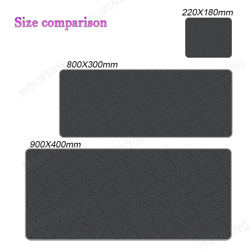 Black Deskmat Carpet Desk Accessories Laptop Gamer Mause Pad White Mouse Pad Large Mousepad 900x400 Office Tables mouse mats