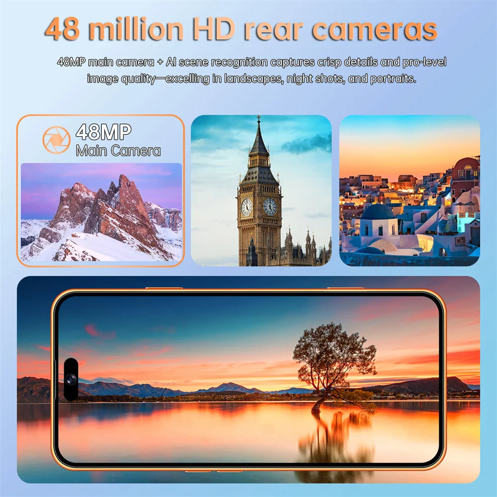 NEW SALE Silicone Protective Covers Are Used for i17 Pro Max 5G Mobile Cell Phones Accessories 7.3inch Android Smartphone Case