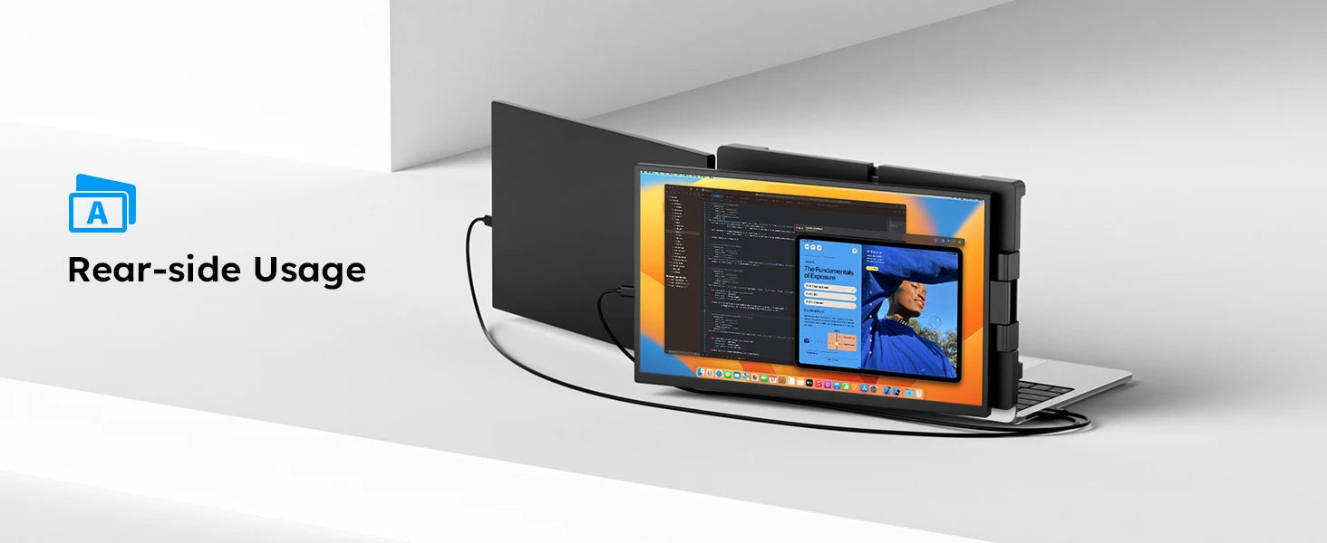 15.6inch Triple Screen Extender For Laptops 1080P FHD IPS Portable Dual External Monitors For Macbook Windows Extension 13-17