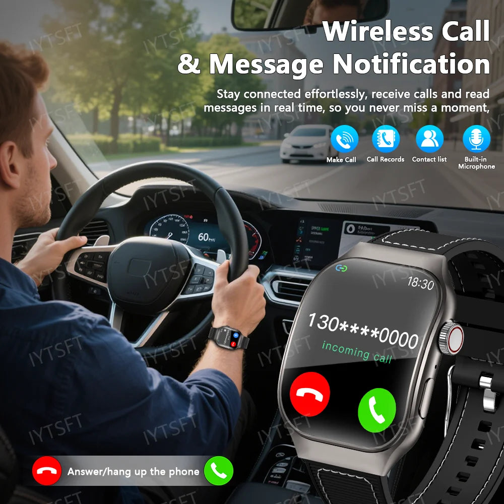 LAXASFIT New Bluetooth Call Smart Watch for Men 2.01