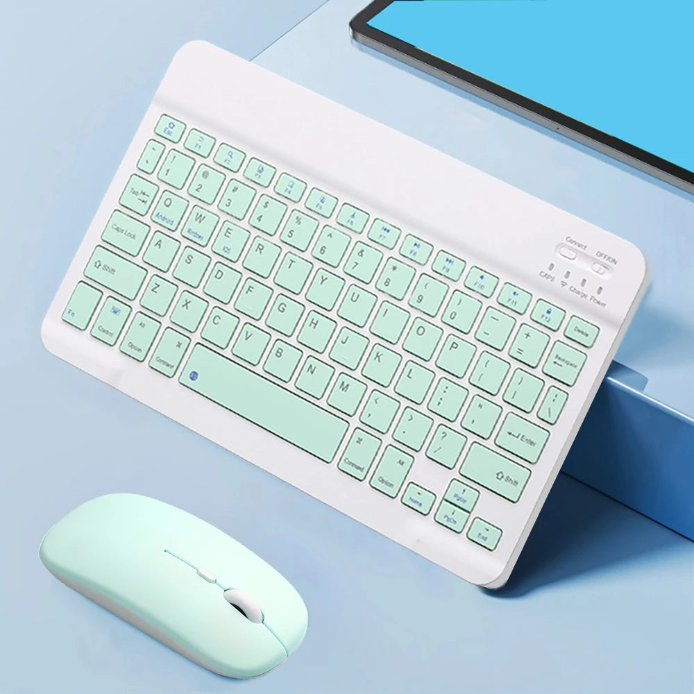 Bluetooth-compatible Keyboard and Mouse For iPad Xiaomi Tablet Mini Wireless Rechargeable Keyboard For Android IOS Windows
