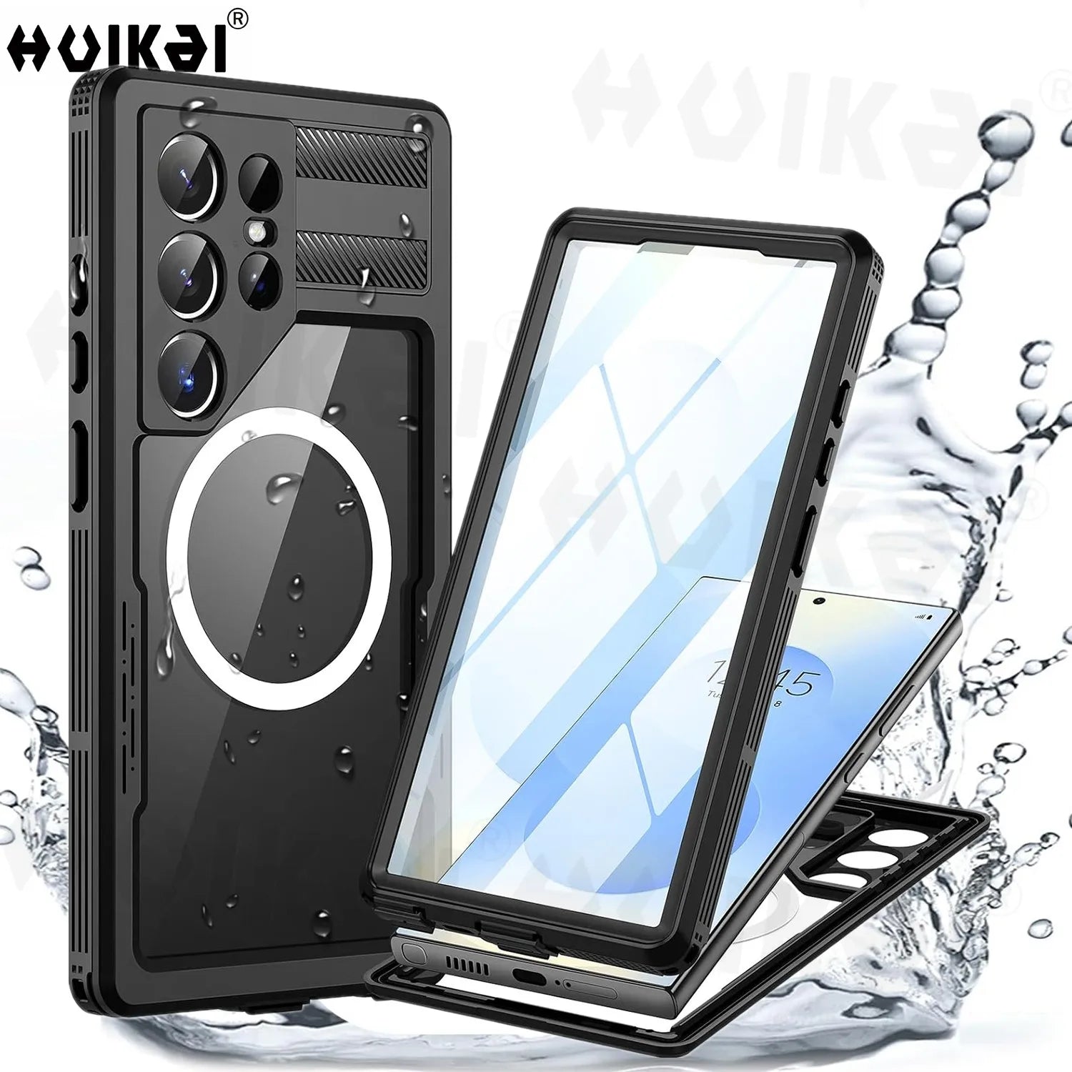 For Samsung Galaxy S26 Ultra S25 Plus S24 S23 Case Waterproof Magsafe Snow Dust Shock Proof 360° Underwater IP68 Certified Cover
