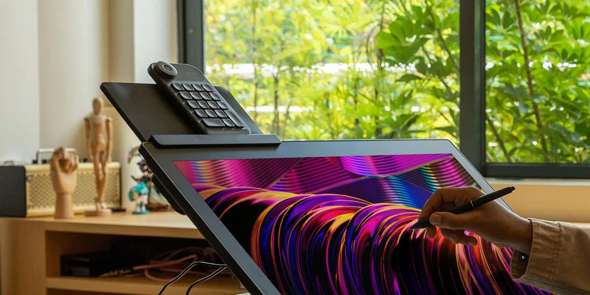 Huion Keyboard Holder 8.9 X 5.2 Inch Easy Install Keyboard Stand, Set on Kamvas Pro 24(4K) Kamvas Pro 27
