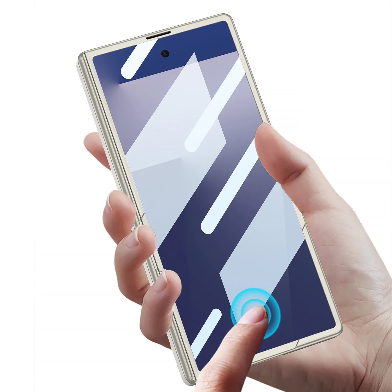 Magsafe Rotating Bracket Case For Samsung Galaxy Z Fold 7 Skin-feel Matte With Glass Film ZFold7 Magnetic Hinge Protective Cover