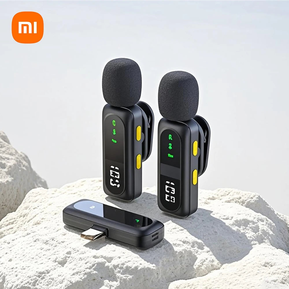 Xiaomi Lavalier Lapel Microphone Wireless Portable Noise Reduction Audio Recording Type-C Mic for iPhone15-16 Android PC Live - WinSupport Tech