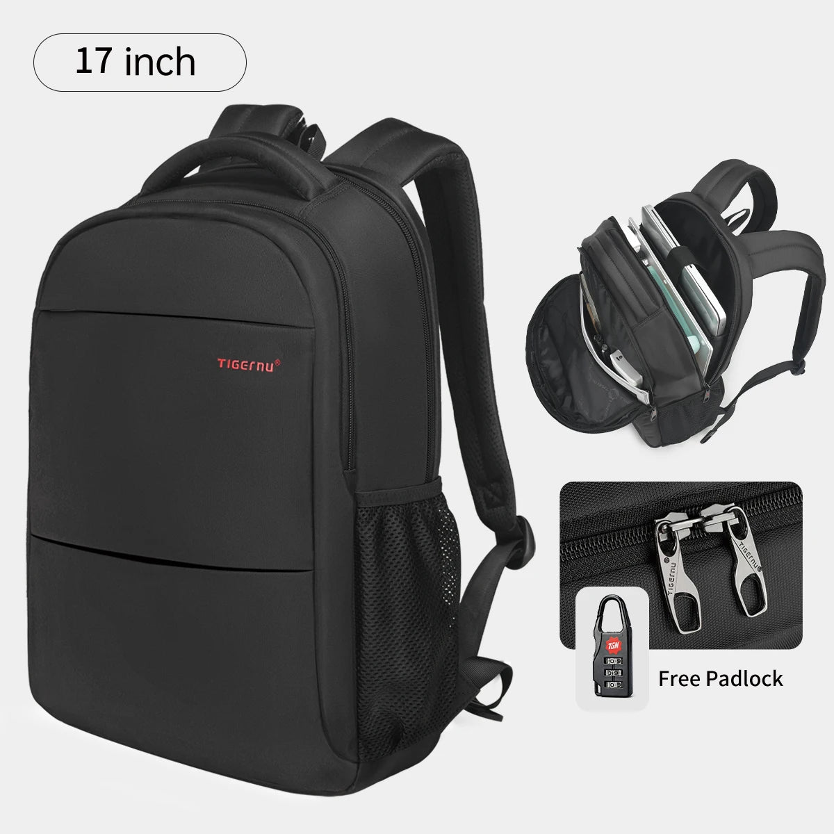 Tigernu Women’s Anti-Theft Laptop Backpack 15.6 Inch – Waterproof Travel & School Backpack for Women, Stylish Purple Laptop Bag
