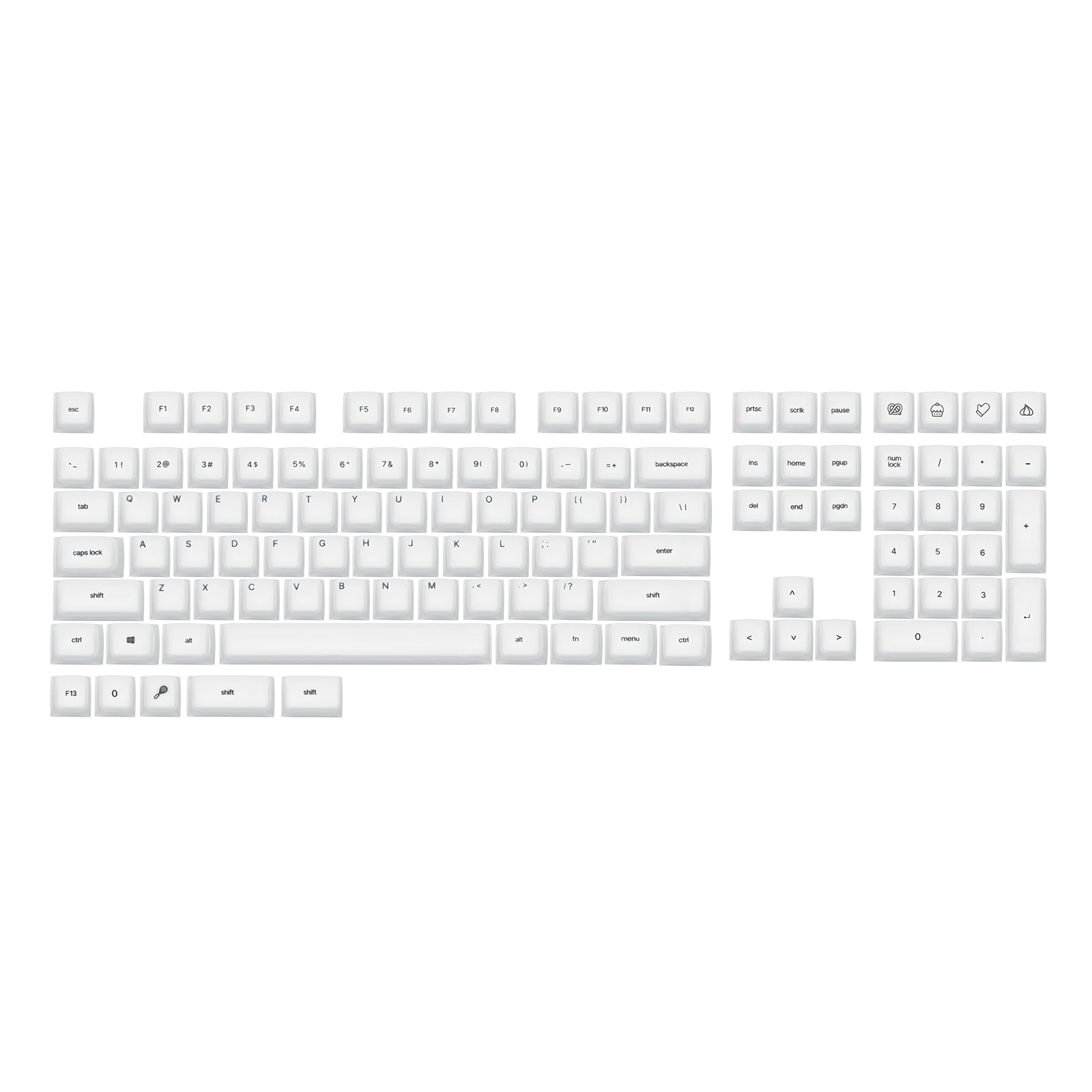 EPOMAKER AegisSil Keycap Set 113 Cherry Profile Silicone Material Keys for Cherry MX/Kailh/Outemu/Gateron Mechanical Keyboard