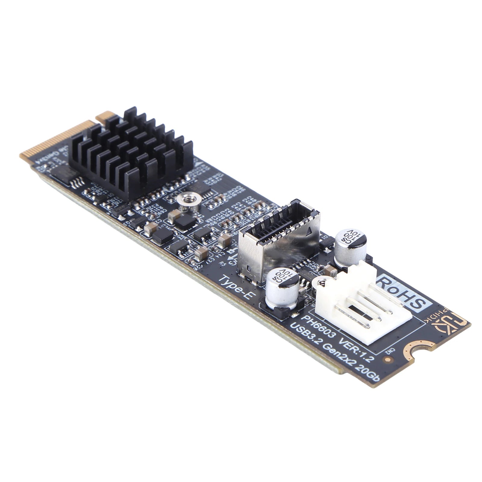 M.2 NVME M-Key to USB 3.2 TYPE-E Adapter Card