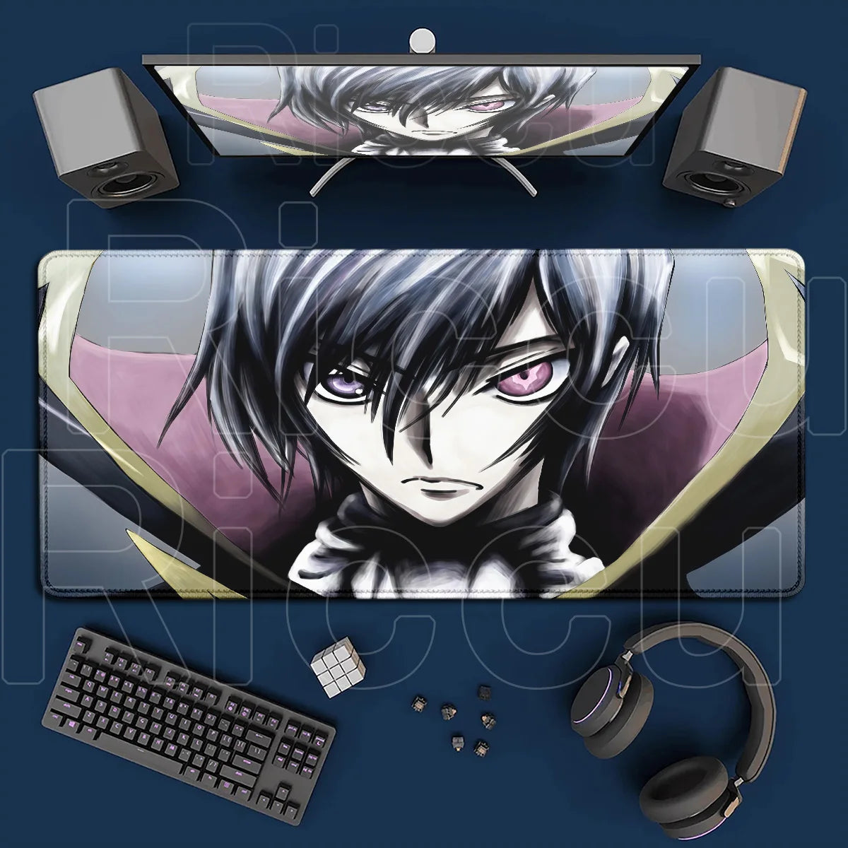 Code Geass Desk Mouse Pad XXL HD Printing Laptop Keyboard Mat Table Protector Carpet PC Gaming Accessories Lelouch CC Pretty Rug