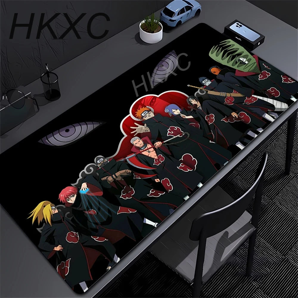 Anime N-naruto Itachi Uchiha Mouse Pad Gabinete Gamer Computer Big Deskmat Keyboard Gaming Accessories Mousepad Anti-slip Carpet