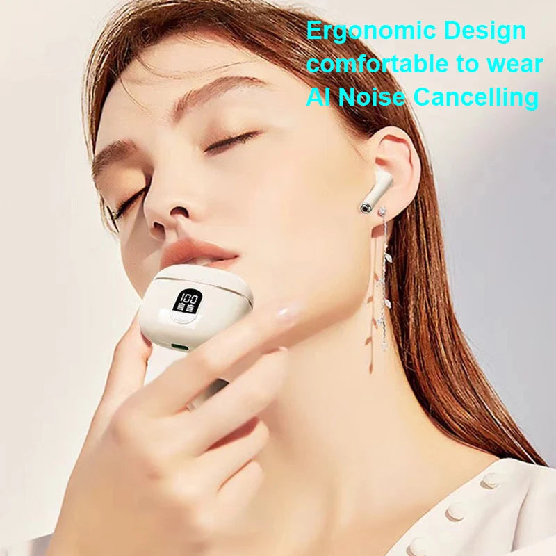For Xiaomi Lenovo Bluetooth Earphone Wireless Headphone HiFi Stereo Headset HD-calling Noise Cancelling Earbud AIR-J87 Handsfree