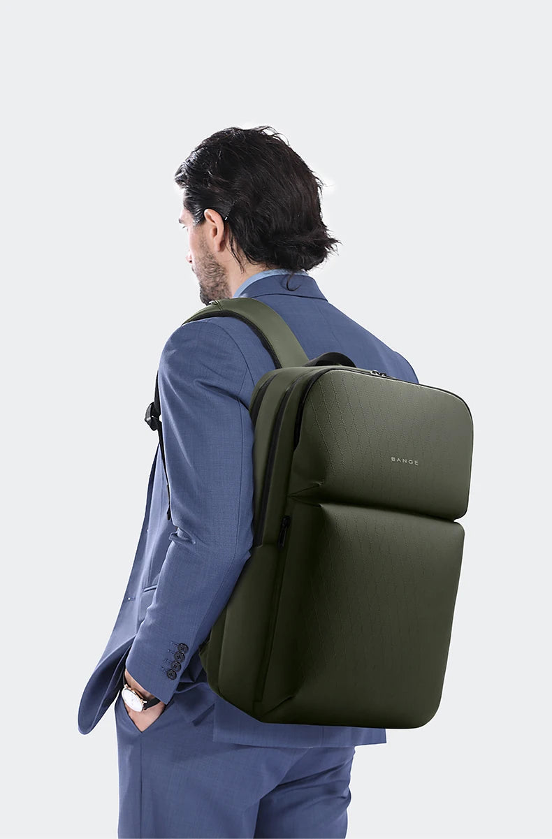BANGE Simple Design Large Capacity Laptop Backpack Water Resistant Computer Backpack Fits 16 Inch Laptop Back Pack Bag for Male