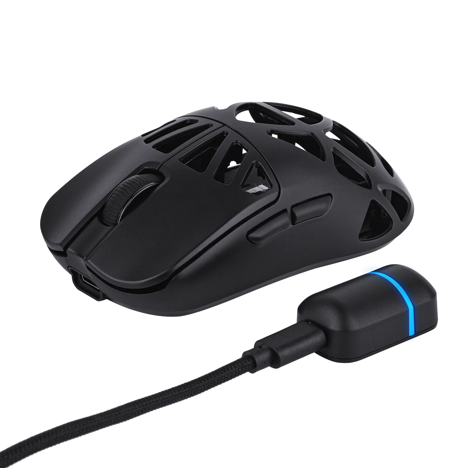 EPOMAKER Carbon X Wired/2.4G/BT Wireless Gaming Mouse 400 to 30,000 DPI Adjustable with PAW3950 Sensor for PC/Mac/Linux