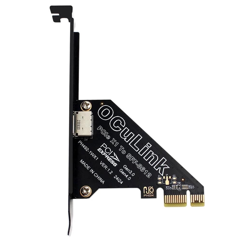 PCIe to SFF-8611/8612 Oculink Adapter Card