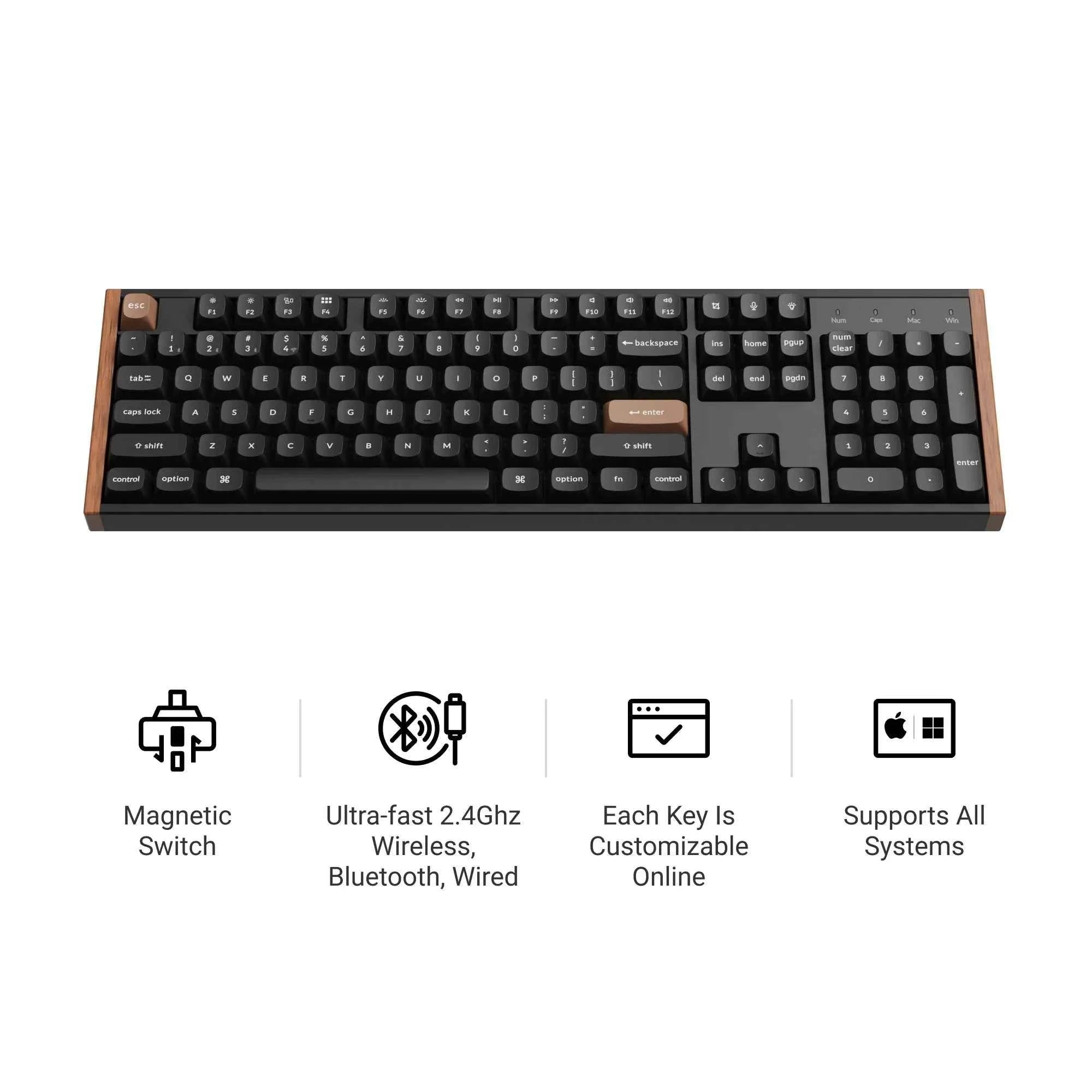 Keychron K10 HE — Magnetic Switch Wireless Mechanical Keyboard